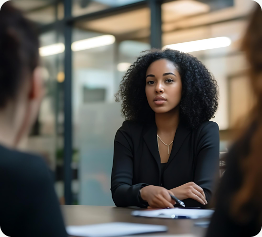 HR consultants collaborating with a client team