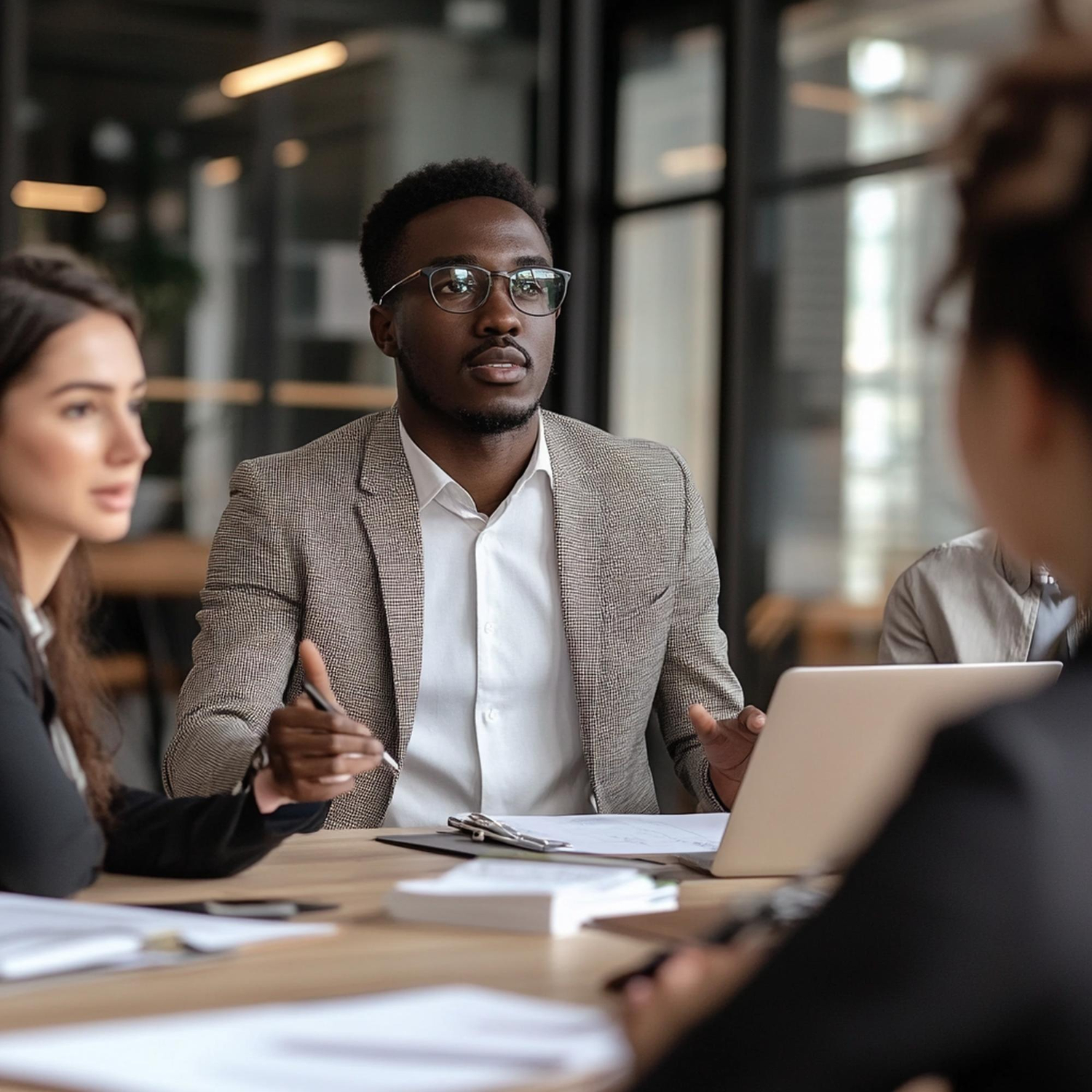 Talent Lab specialists in a strategy discussion